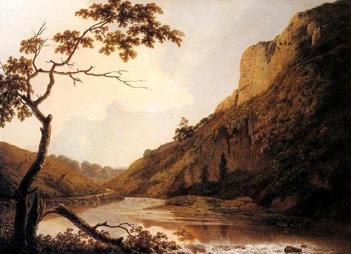 Joseph wright of derby Matlock Tor Norge oil painting art